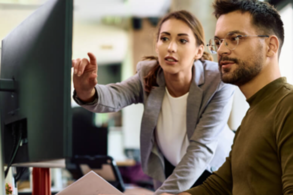 Managed IT services professionals collaborating on business technology and cloud support solutions