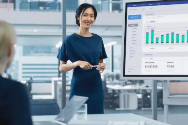 Microsoft business analytics dashboard supporting reporting, visibility, and data-driven decision making