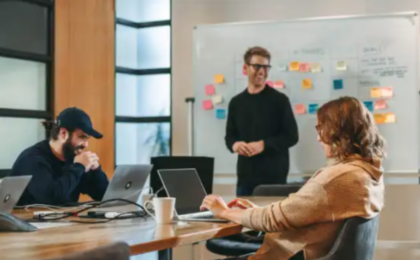 Chicago business leaders developing an AI adoption framework through collaborative technology strategy and governance planning